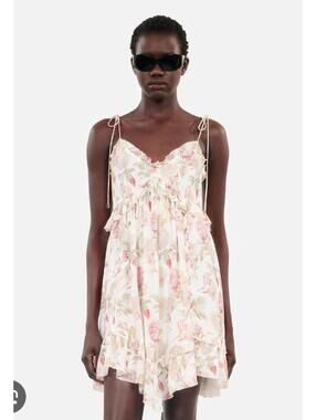 The Kooples Short Printed Silk Dress (3)